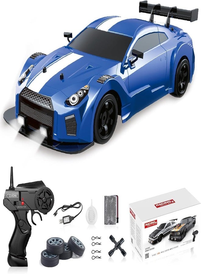 Daji RC Drift Car 1/16 Scale 2.4GHz 4WD Remote Control Sport Racing On-Road Vehicle with LED Light, Batteries and Drift Tires, Multicolor - Image 1